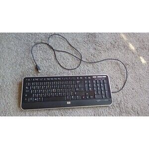 New HP KU-0841 USB Wired  Computer Keyboard Black